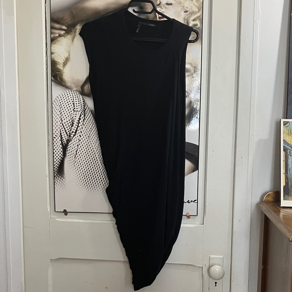 Obakki Black Asymmetrical Dress